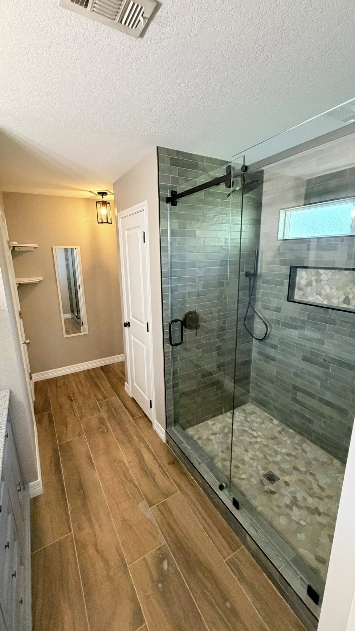 Bathroom shower after remodel