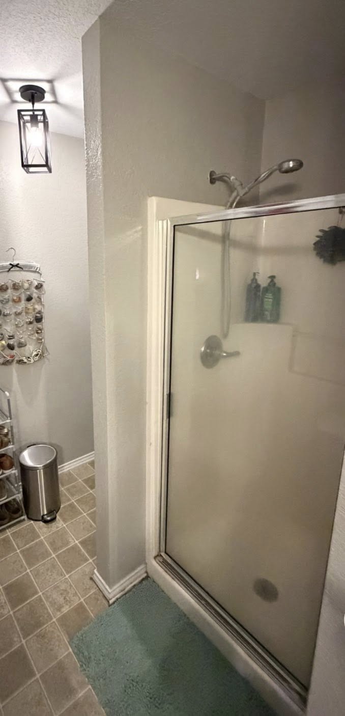 Bathroom shower before remodel